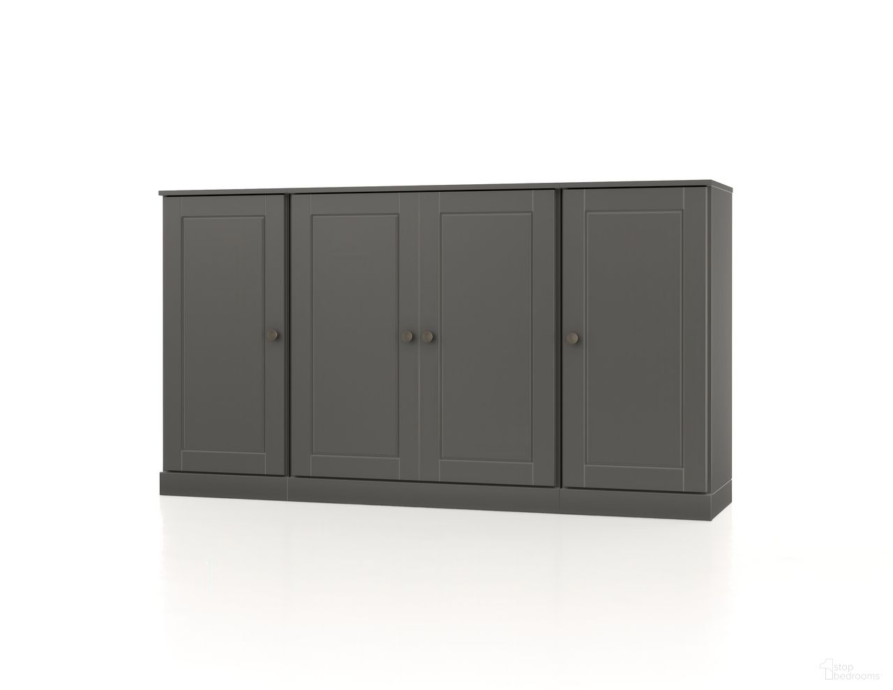 The appearance of Solid Wood 65" Sideboard With Raised Panel Doors And 2-Drawers In Gray designed by Palace Imports in the modern / contemporary interior design. This gray piece of furniture  was selected by 1StopBedrooms from  to add a touch of cosiness and style into your home. Sku: 9785. Material: Solid Pine Wood.