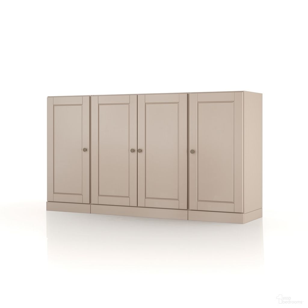 The appearance of Solid Wood 65" Sideboard With Raised Panel Doors And And Adjustable Shelves In Beige designed by Palace Imports in the modern / contemporary interior design. This beige piece of furniture was selected by 1StopBedrooms from to add a touch of cosiness and style into your home. Sku: 972-14. Material: Solid Pine Wood.