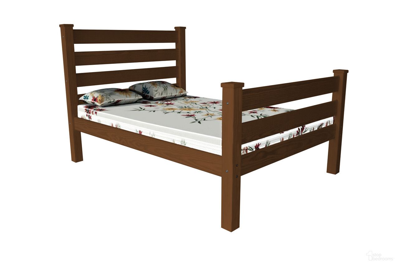 Solid Wood Full Bed Frame In Brown