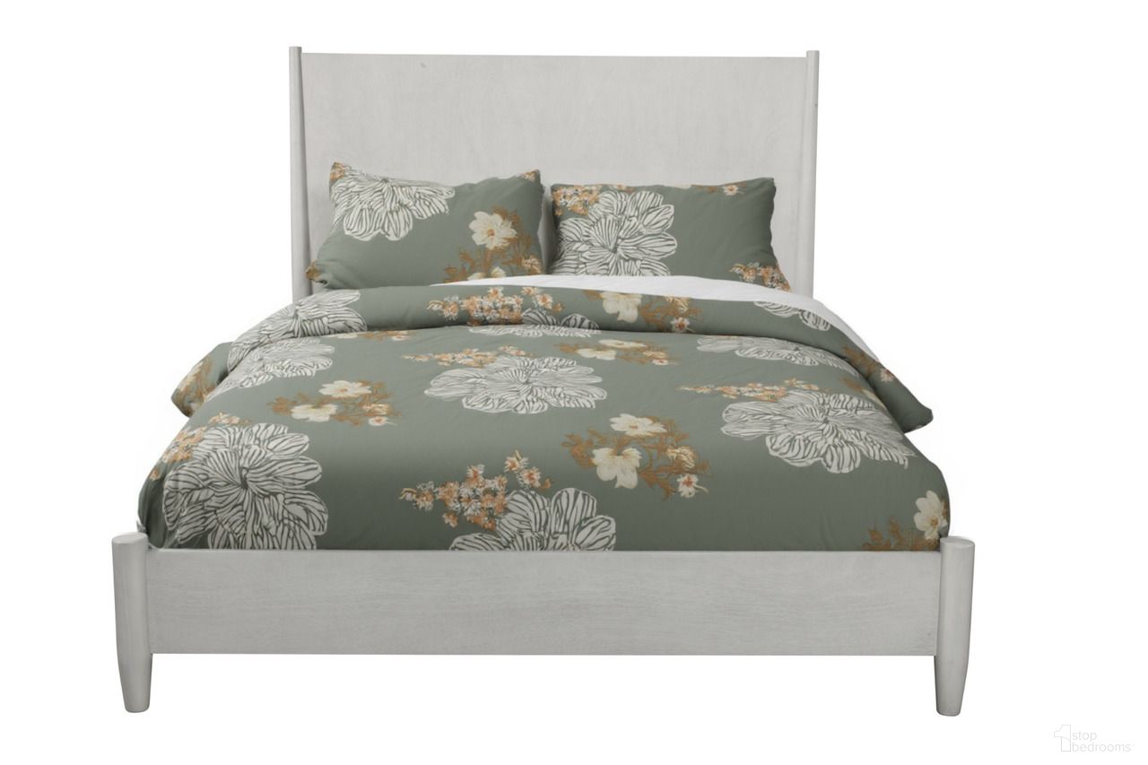 Solid Wood Full Bed Frame In Gray