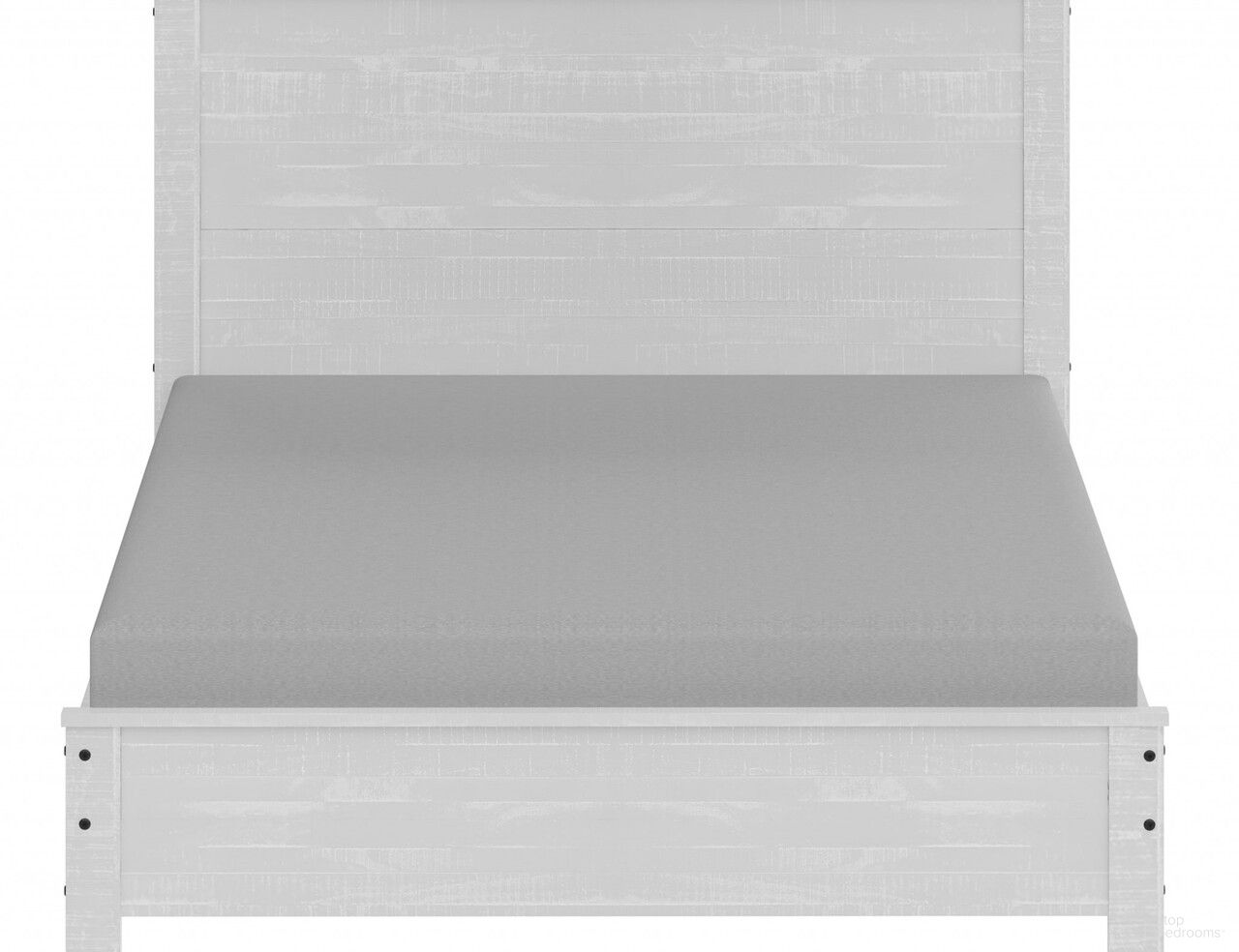 Solid Wood Full Double Bed Frame In White