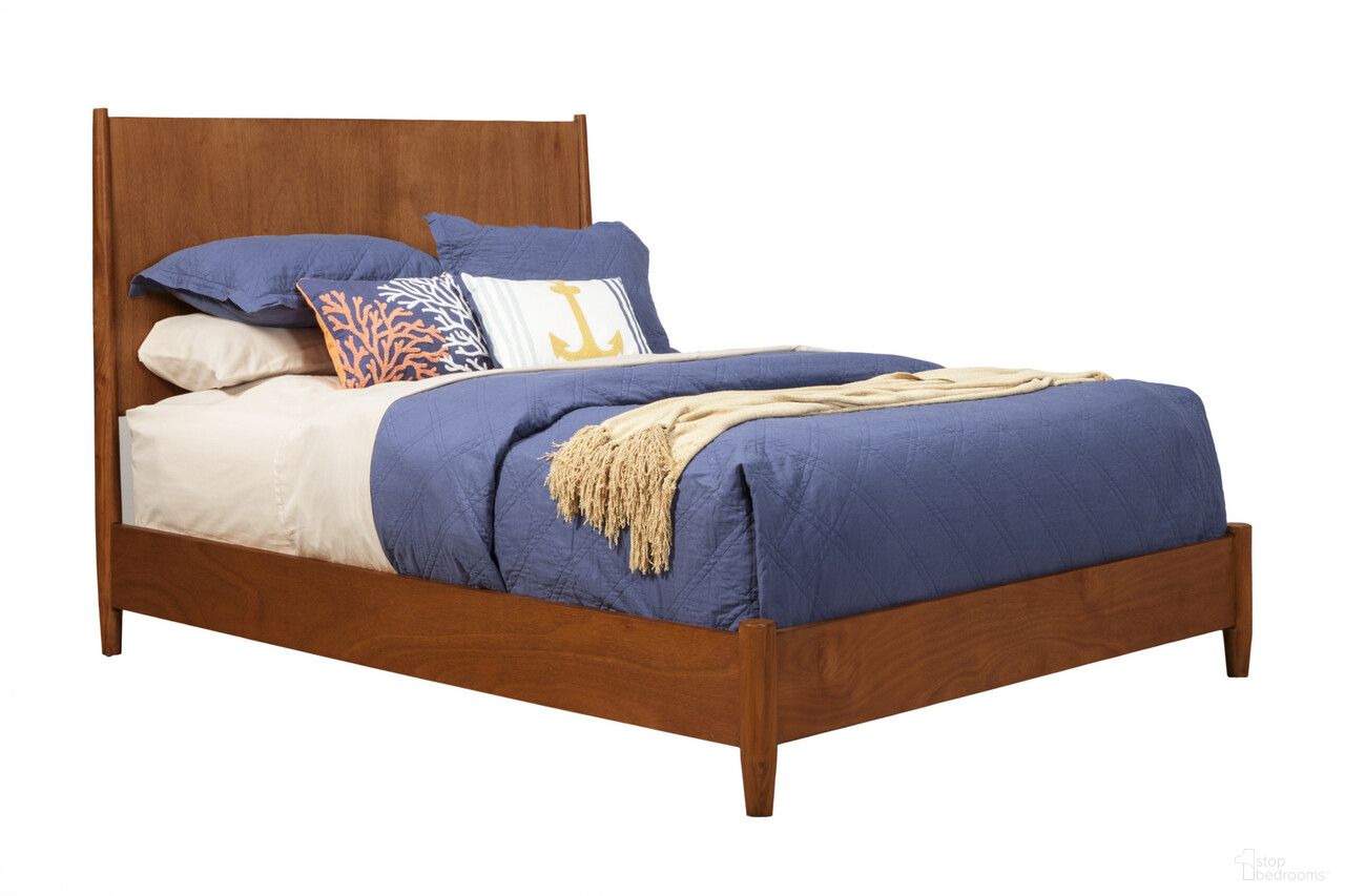 Solid Wood King Bed Frame In Brown