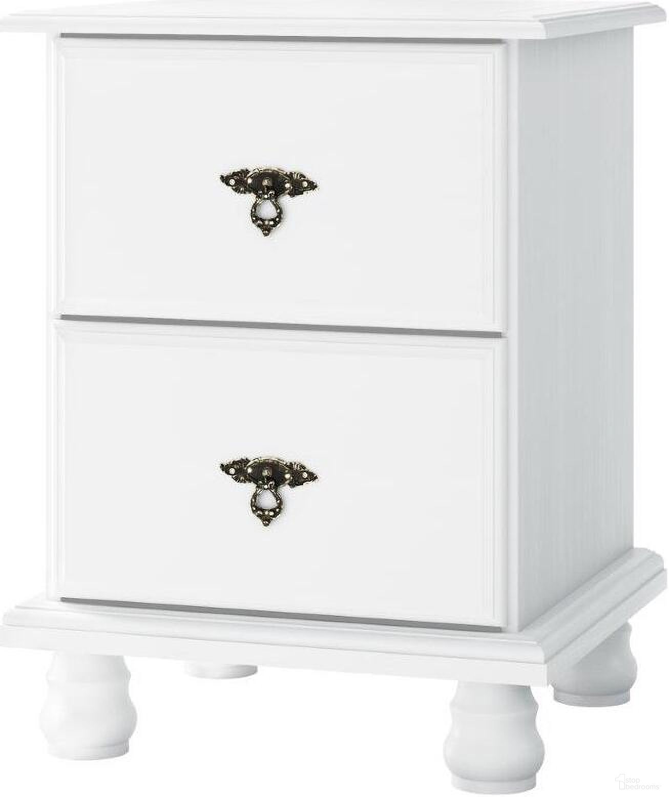 The appearance of Solid Wood Kyle 2-Drawer Nightstand In White designed by Palace Imports in the traditional interior design. This white piece of furniture was selected by 1StopBedrooms from Kyle Collection to add a touch of cosiness and style into your home. Sku: 8501. Material: Wood.