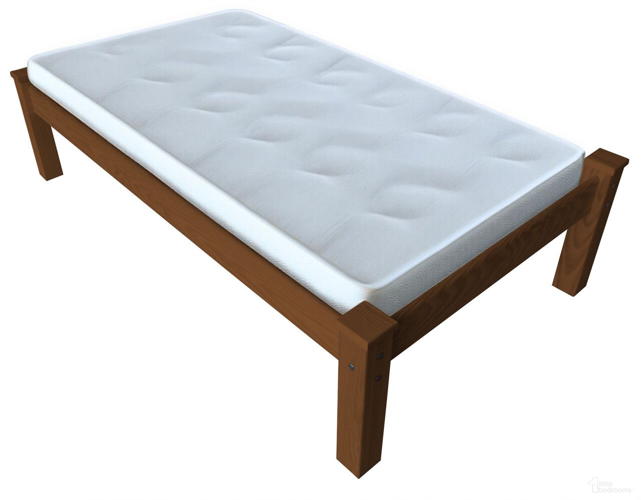 The appearance of Solid Wood Twin Bed Frame In Brown designed by Homeroots in the traditional interior design. This brown piece of furniture  was selected by 1StopBedrooms from  to add a touch of cosiness and style into your home. Sku: 546597. Bed Size: Twin. Material: Solid Wood.