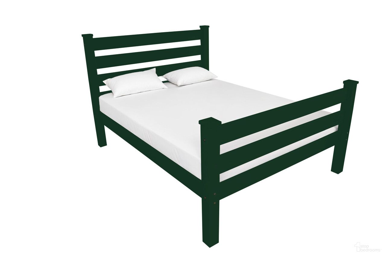 The appearance of Solid Wood Twin Bed Frame In Dark Green designed by Homeroots in the modern / contemporary interior design. This dark green piece of furniture  was selected by 1StopBedrooms from  to add a touch of cosiness and style into your home. Sku: 546938. Bed Size: Twin. Material: Solid Wood.