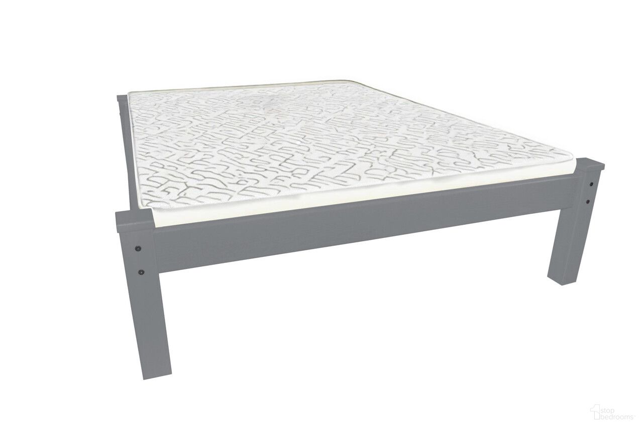 The appearance of Solid Wood Twin Bed Frame In Gray designed by Homeroots in the transitional interior design. This gray piece of furniture  was selected by 1StopBedrooms from  to add a touch of cosiness and style into your home. Sku: 546603. Bed Size: Twin. Material: Solid Wood.
