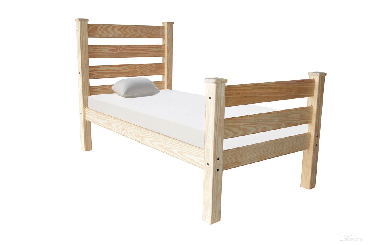 The appearance of Solid Wood Twin Bed Frame In Natural designed by Homeroots in the traditional interior design. This natural piece of furniture was selected by 1StopBedrooms from to add a touch of cosiness and style into your home. Sku: 546945. Bed Size: Twin. Material: Solid Wood.