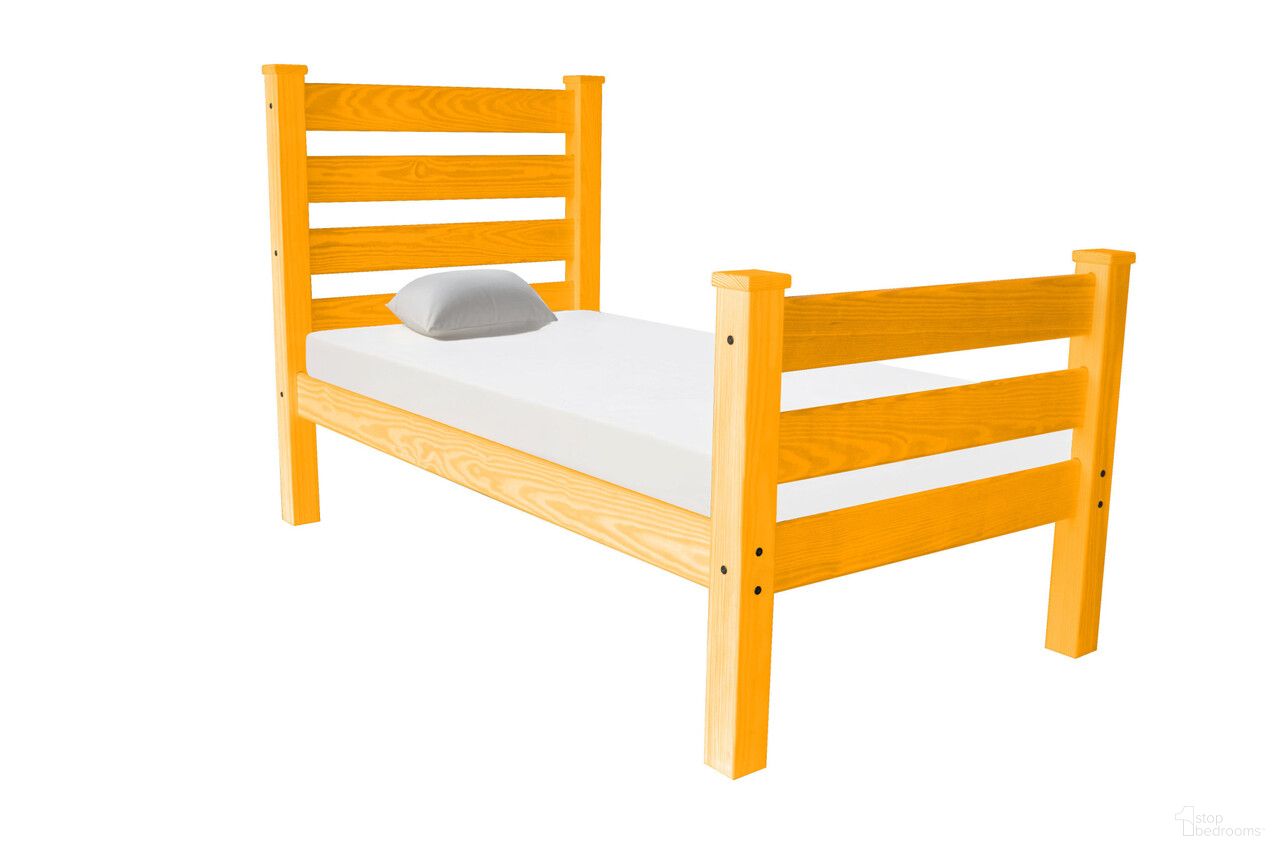 The appearance of Solid Wood Twin Bed Frame In Orange designed by Homeroots in the modern / contemporary interior design. This orange piece of furniture was selected by 1StopBedrooms from to add a touch of cosiness and style into your home. Sku: 546941. Bed Size: Twin. Material: Solid Wood.