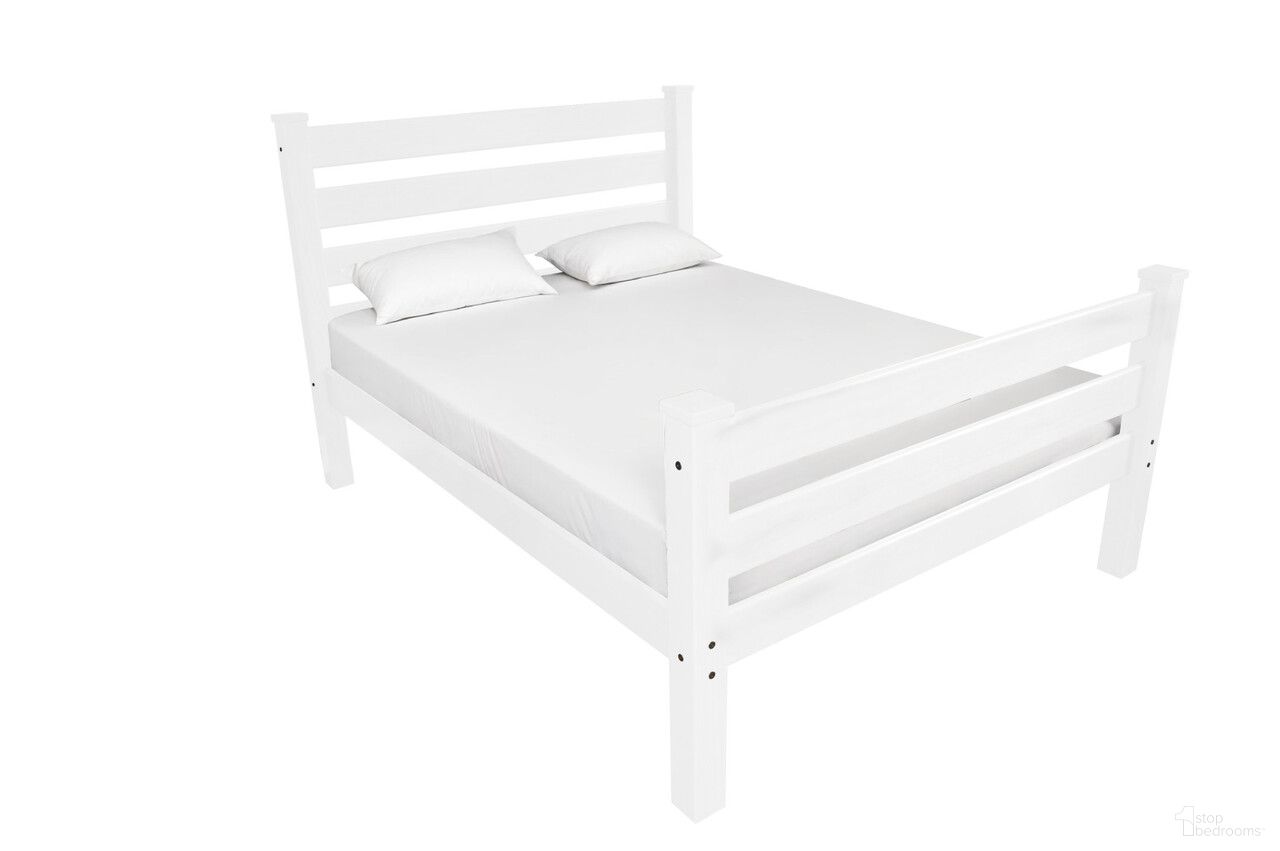 Solid Wood Twin Bed Frame In White