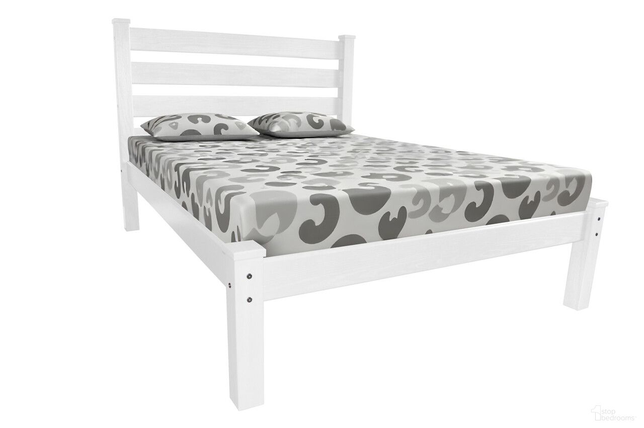 Solid Wood Twin Bed Frame In White