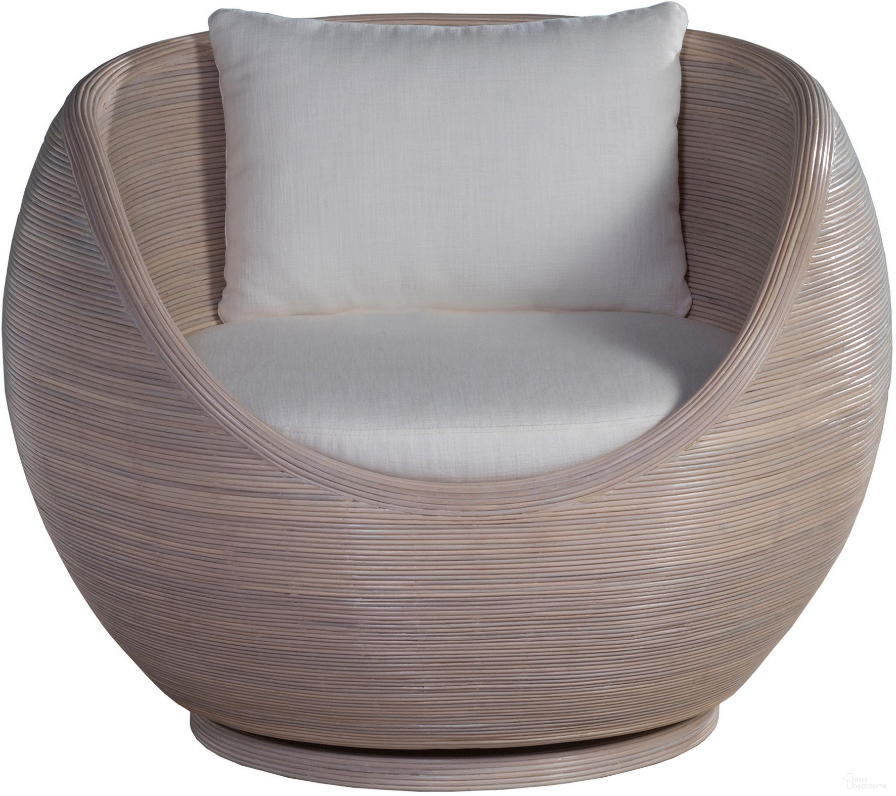 The appearance of Solimar Solimar Rattan Swivel Chair In Natural designed by Artistica Home in the modern / contemporary interior design. This natural piece of furniture was selected by 1StopBedrooms from Solimar Collection to add a touch of cosiness and style into your home. Sku: 2375-914-01. Material: Wicker.
