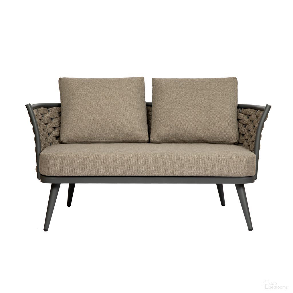 The appearance of Solna Outdoor Loveseat In Taupe designed by Euro Style in the modern / contemporary interior design. This taupe piece of furniture was selected by 1StopBedrooms from Solna Collection to add a touch of cosiness and style into your home. Sku: 90497-TPE. Material: Fabric.