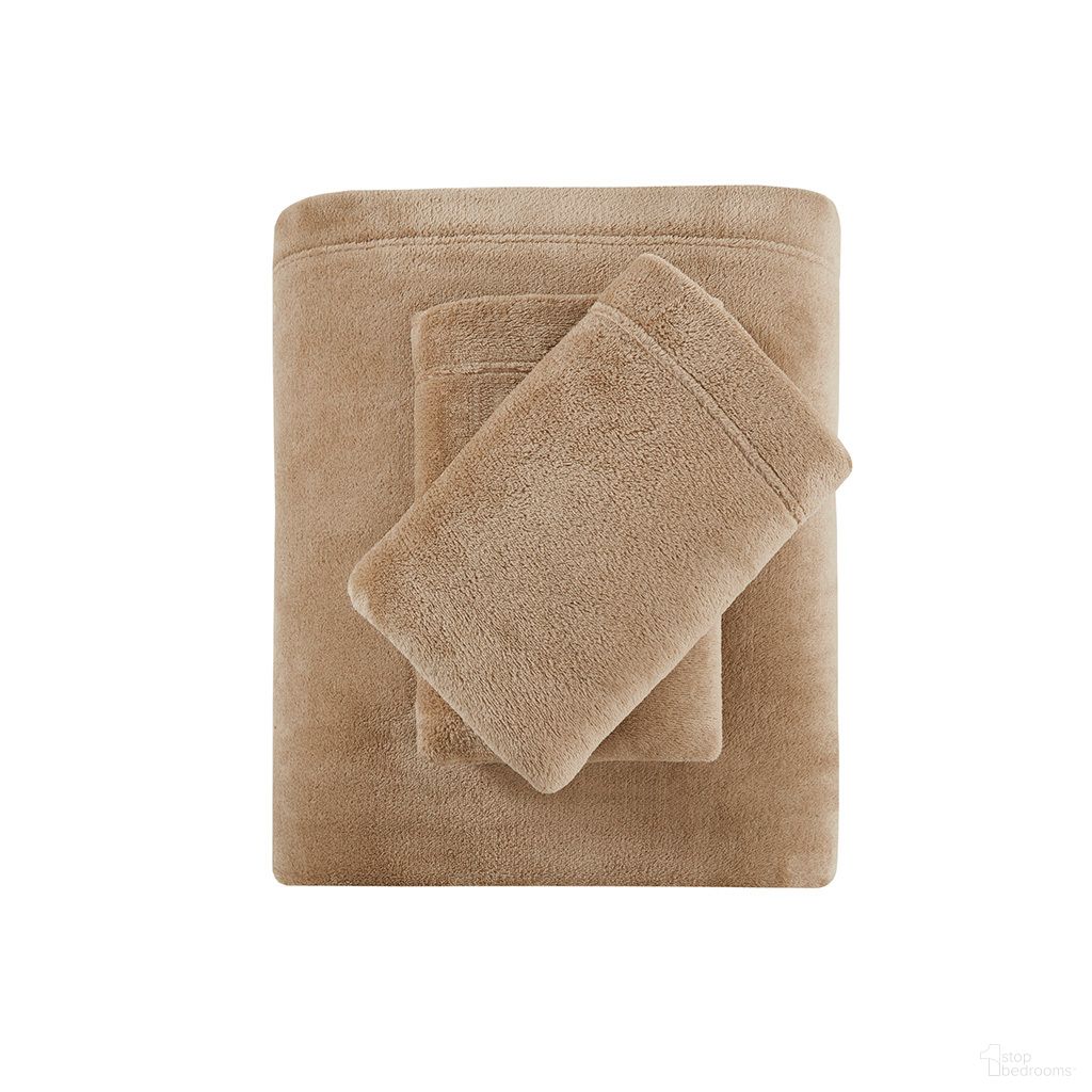 The appearance of Soloft Plush Micro Plush Sheet Set In Taupe designed by Olliix in the transitional interior design. This taupe piece of furniture  was selected by 1StopBedrooms from Soloft Plush Collection to add a touch of cosiness and style into your home. Sku: TN20-0588. Material: Polyester. Bed Size: King.