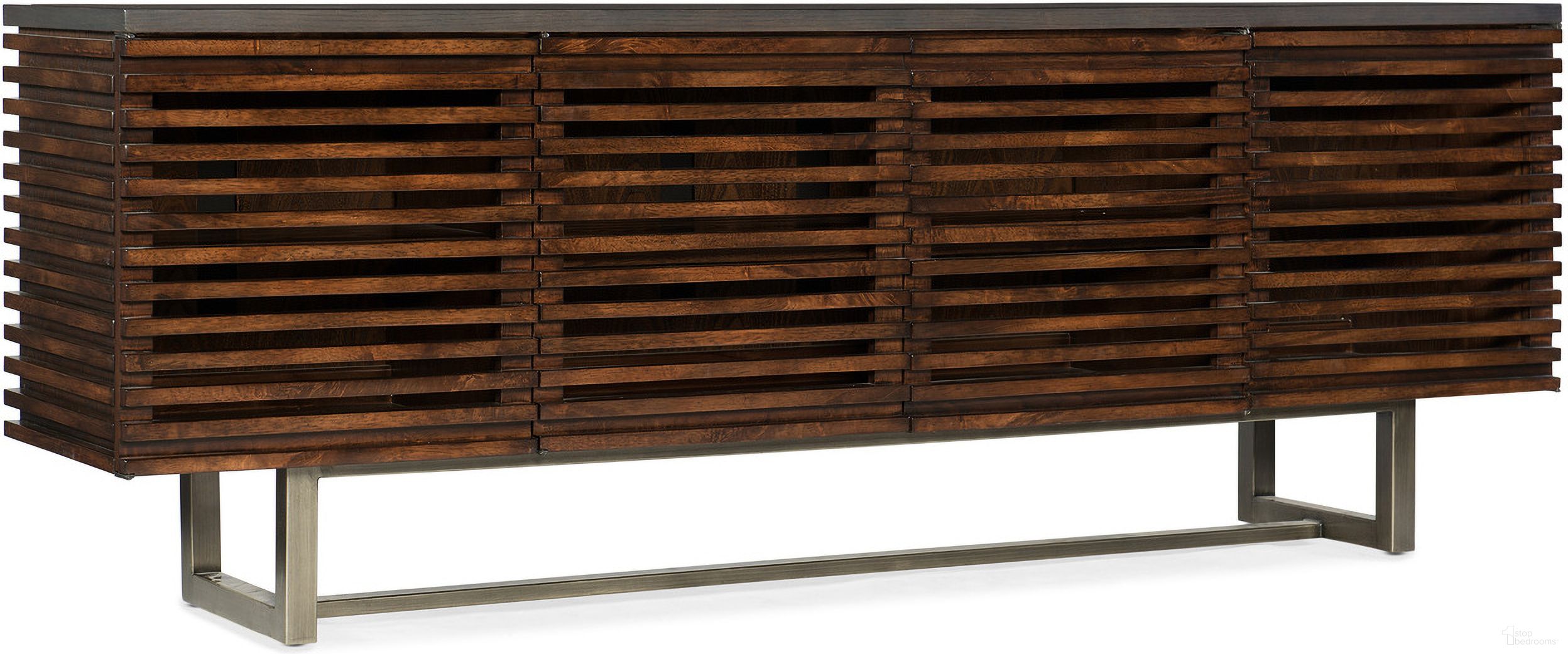 The appearance of 5657-55 Solstice Medium Wood 78" Entertainment Console designed by Hooker in the transitional interior design. This medium wood piece of furniture was selected by 1StopBedrooms from 5657-55 Collection to add a touch of cosiness and style into your home. Sku: 5657-55478-MWD. Material: Elm.