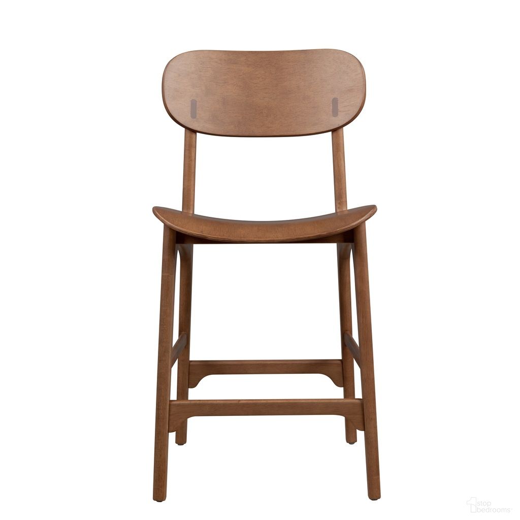 The appearance of Solvang Wood Counter Stool In Brown Ale designed by Boraam Industries in the modern / contemporary interior design. This brown ale piece of furniture  was selected by 1StopBedrooms from Solvang Collection to add a touch of cosiness and style into your home. Sku: 60324. Material: Rubberwood.