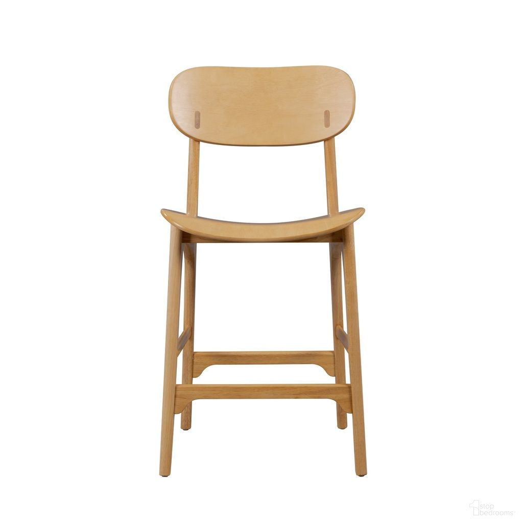The appearance of Solvang Wood Counter Stool In Natural designed by Boraam Industries in the modern / contemporary interior design. This natural piece of furniture  was selected by 1StopBedrooms from Solvang Collection to add a touch of cosiness and style into your home. Sku: 60724. Material: Rubberwood.