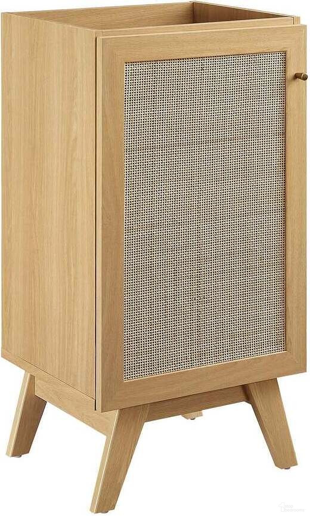 The appearance of Soma 18 Inch Bathroom Vanity Cabinet In Oak designed by Modway in the modern / contemporary interior design. This oak piece of furniture  was selected by 1StopBedrooms from Soma Collection to add a touch of cosiness and style into your home. Sku: EEI-6585-OAK. Material: Wood.