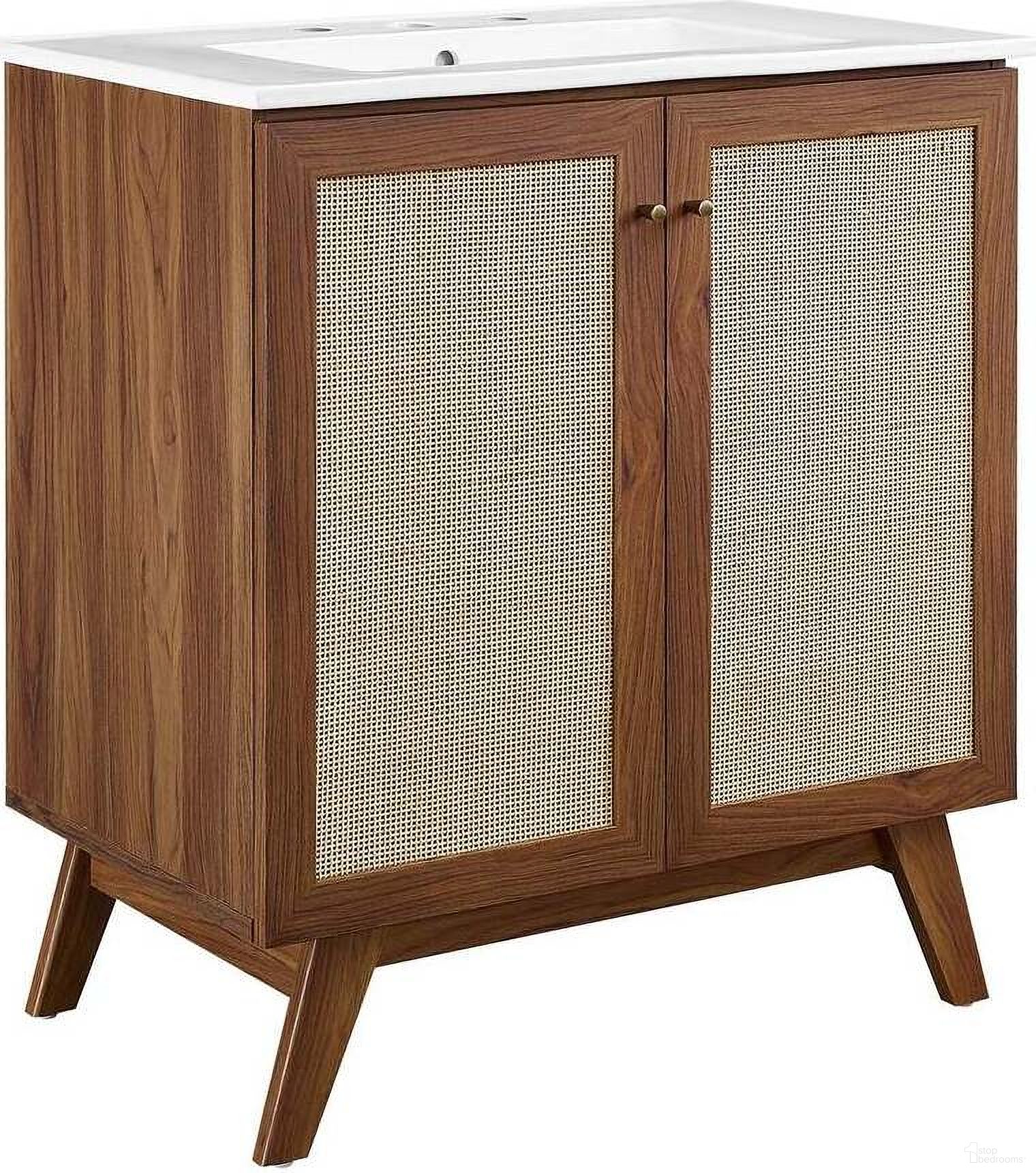 The appearance of Soma 30 Inch Bathroom Vanity In Walnut and White designed by Modway in the modern / contemporary interior design. This walnut and white piece of furniture was selected by 1StopBedrooms from Soma Collection to add a touch of cosiness and style into your home. Sku: EEI-4837-WHI;EEI-6587-WAL. Material: Wood.
