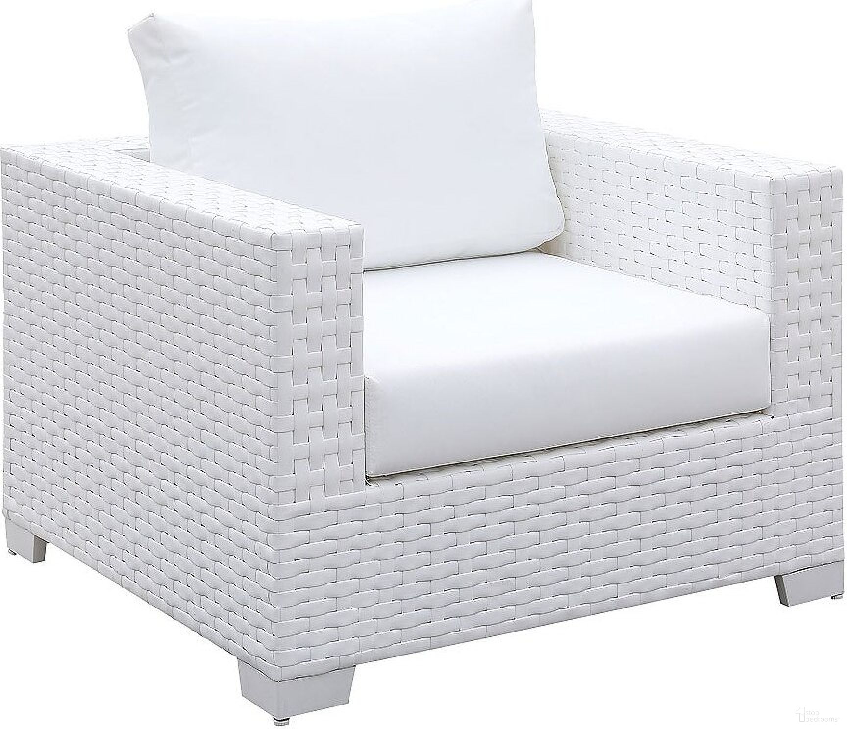 The appearance of Somani White Arm Chair designed by Furniture of America in the modern / contemporary interior design. This white piece of furniture was selected by 1StopBedrooms from Somani Collection to add a touch of cosiness and style into your home. Sku: CM-OS2128WH-I. Material: Aluminum.