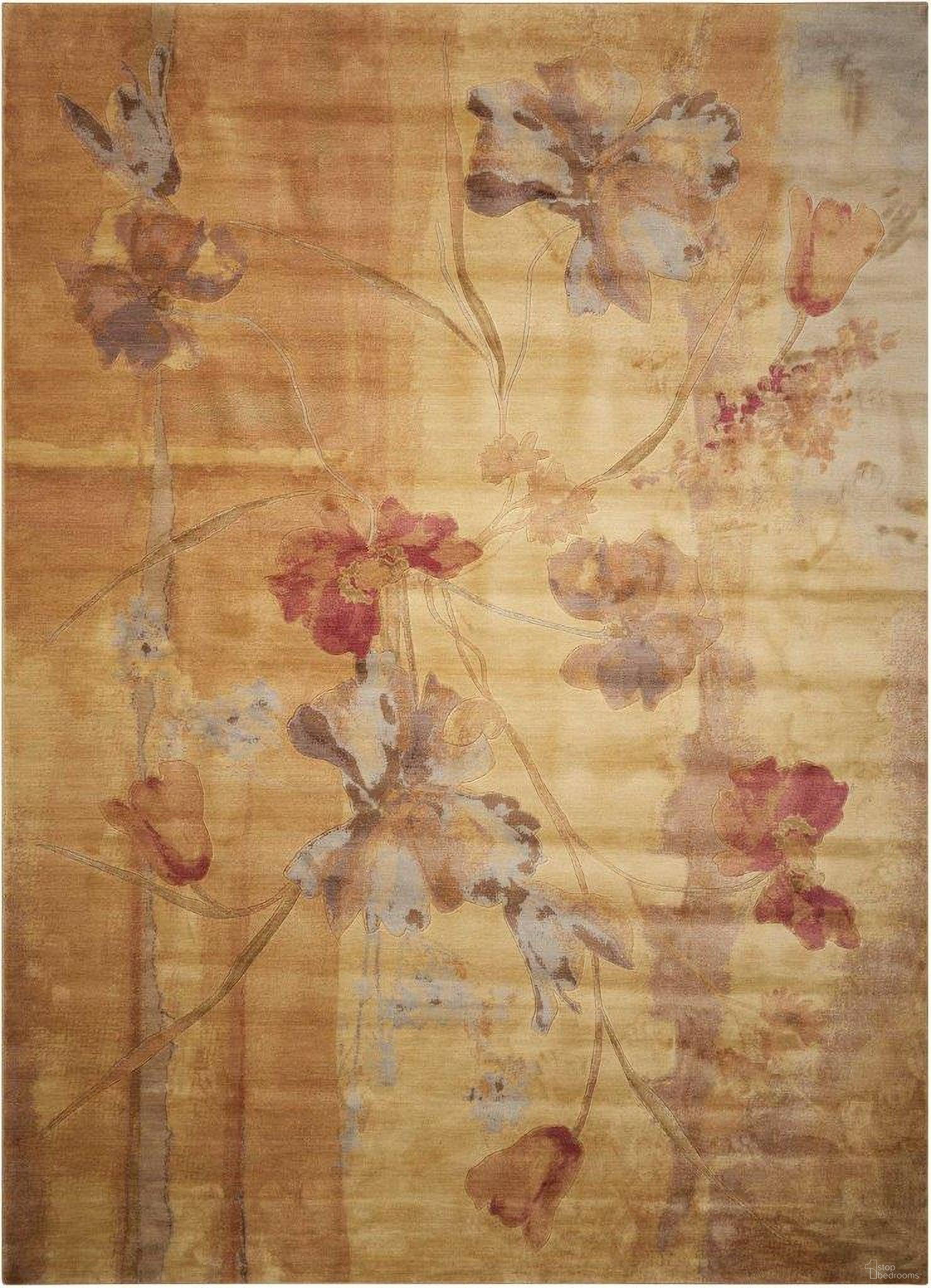The appearance of Somerset Beige 9'6" x 13' Area Rug designed by Nourison in the modern / contemporary interior design. This beige piece of furniture was selected by 1StopBedrooms from Somerset Collection to add a touch of cosiness and style into your home. Sku: 99446064493. Material: Polyester.