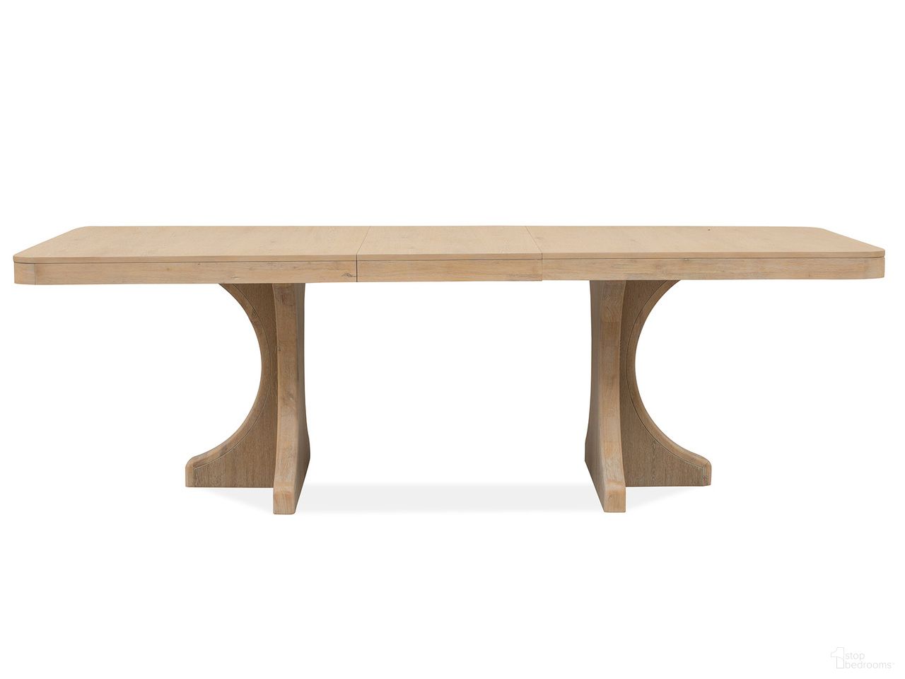 Somerset Extendable Trestle Dining Table In Butternut