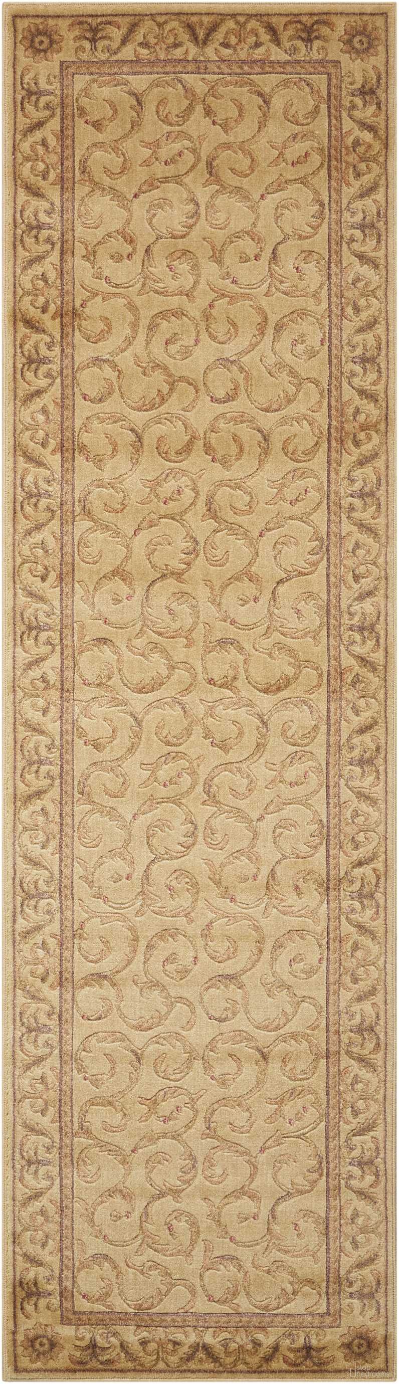 The appearance of Somerset Ivory 2'3" x 8' Runner Area Rug designed by Nourison in the traditional interior design. This ivory piece of furniture was selected by 1StopBedrooms from Somerset Collection to add a touch of cosiness and style into your home. Sku: 99446823922. Material: Polyester.