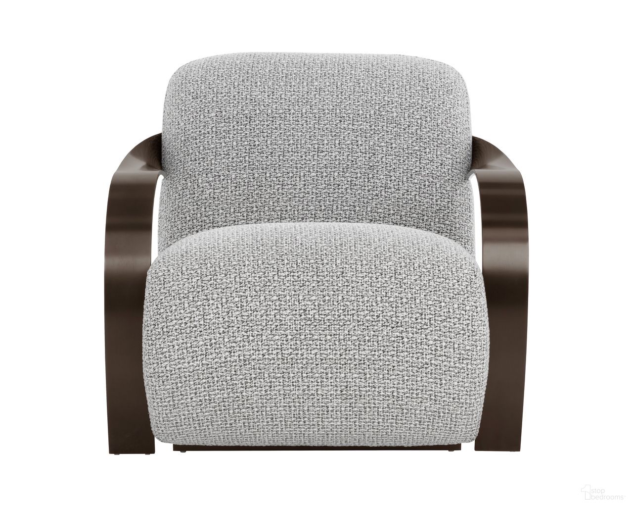 Sonesta Lounge Chair In Dark Bronze and Helios Check Black