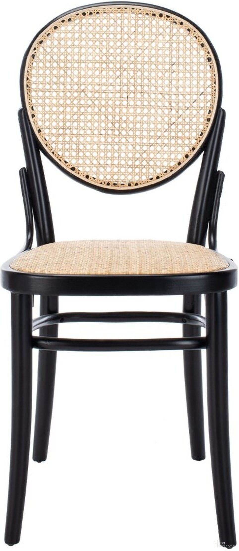 The appearance of Sonia Black and Natural Cane Dining Chair Set of 2 designed by Safavieh in the modern / contemporary interior design. This black piece of furniture was selected by 1StopBedrooms from Sonia Collection to add a touch of cosiness and style into your home. Sku: DCH9504B-SET2. Material: Wood. Chair Type: Side Chair.