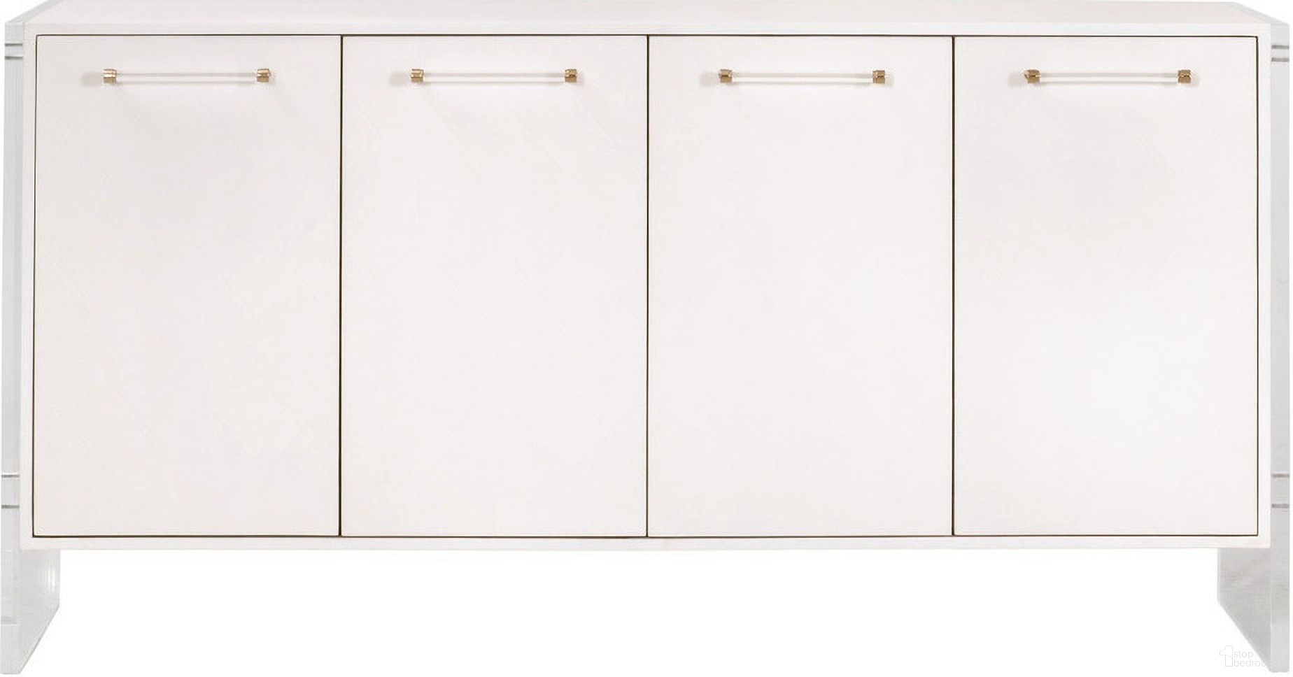 The appearance of Sonia Media Sideboard In Pearl Shagreen designed by Essentials For Living in the transitional interior design. This pearl shagreen piece of furniture was selected by 1StopBedrooms from Traditions Collection to add a touch of cosiness and style into your home. Sku: 6110.PRL-SHG/BBRS. Material: Faux Shagreen.