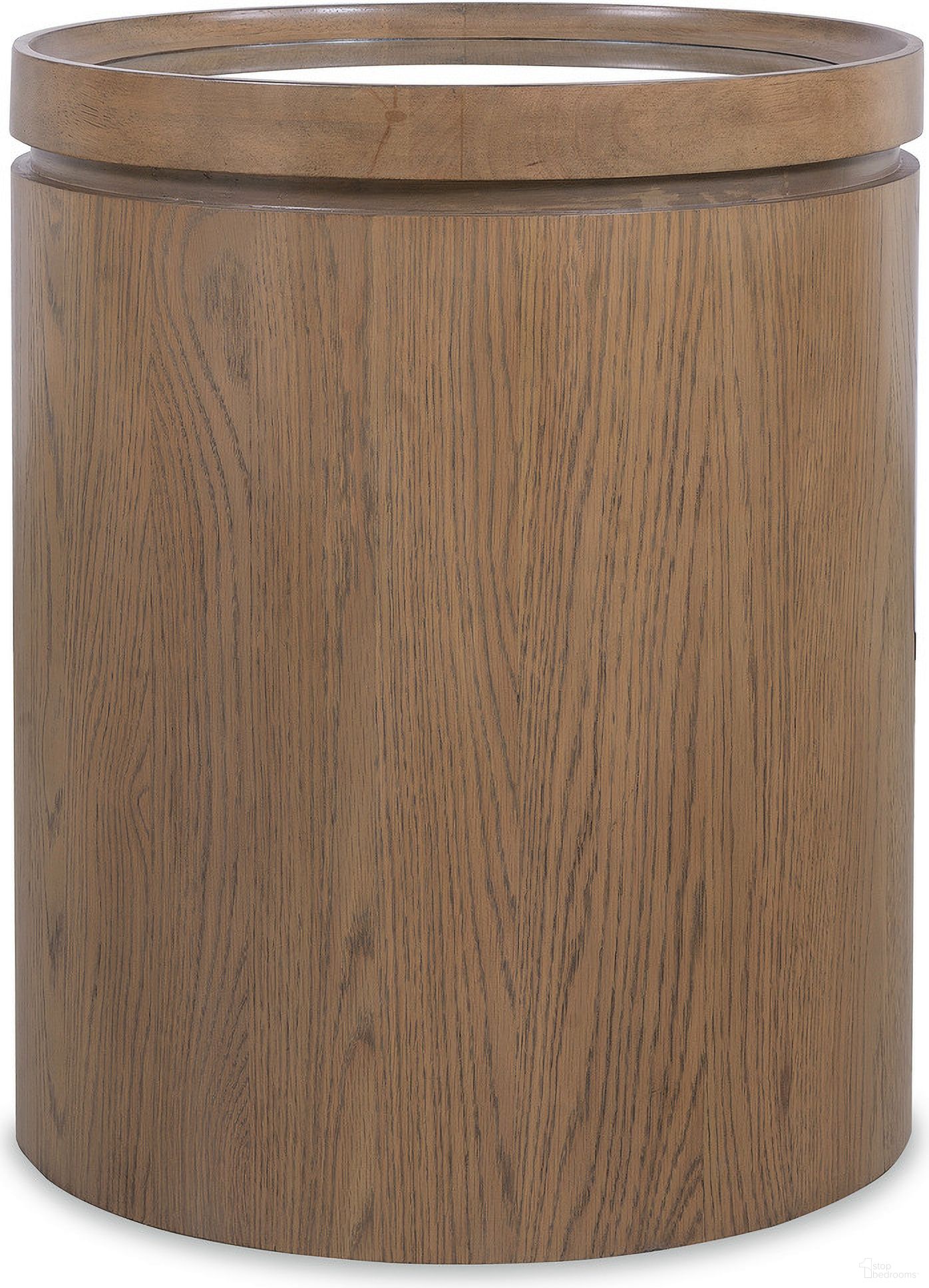 Sonnet Round Side Table In Medium Wood