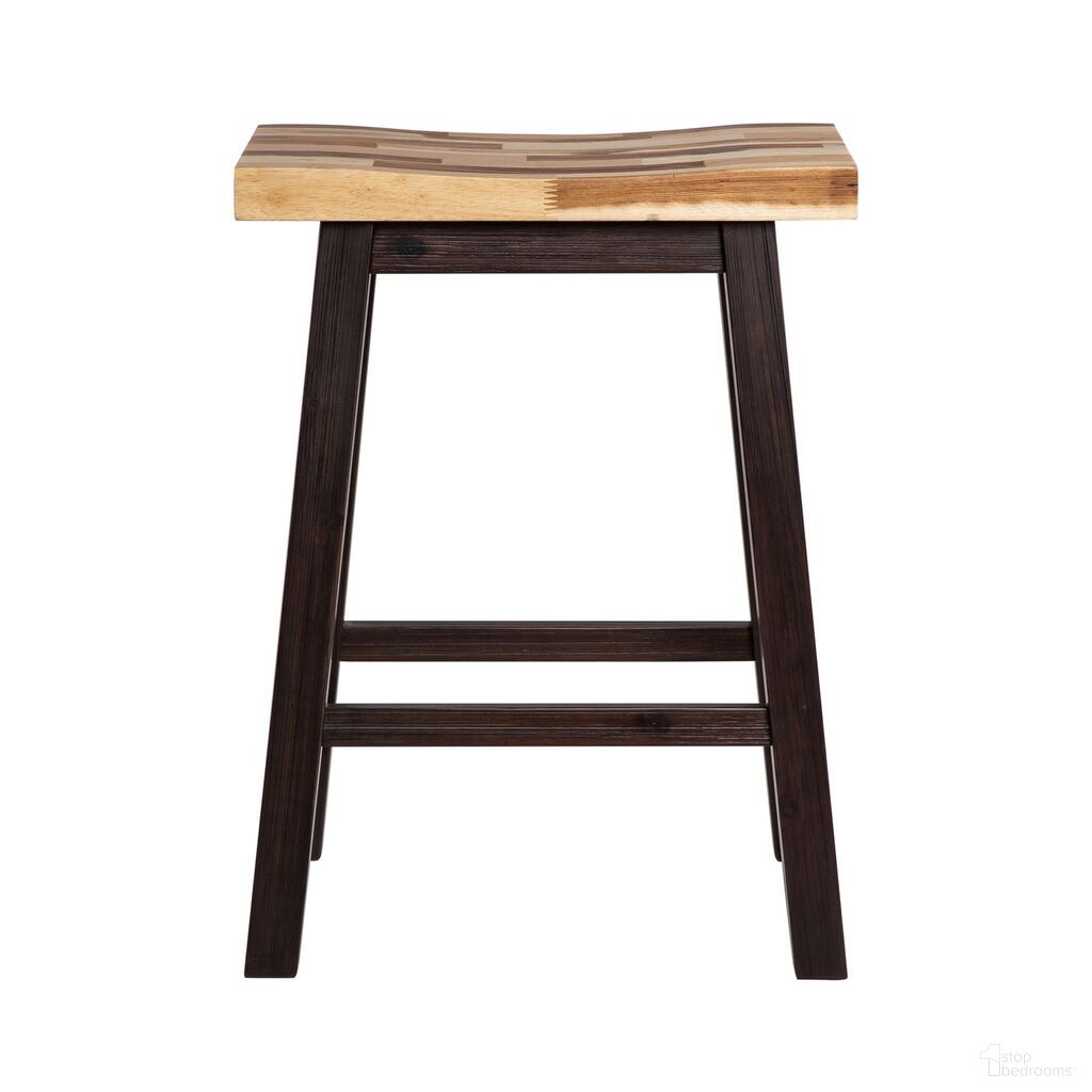 The appearance of Sonoma Backless Saddle Counter Stool In Blended Espresso designed by Boraam Industries in the rustic / southwestern interior design. This blended espresso piece of furniture was selected by 1StopBedrooms from Sonoma Collection to add a touch of cosiness and style into your home. Sku: 71024. Material: Acacia Wood.
