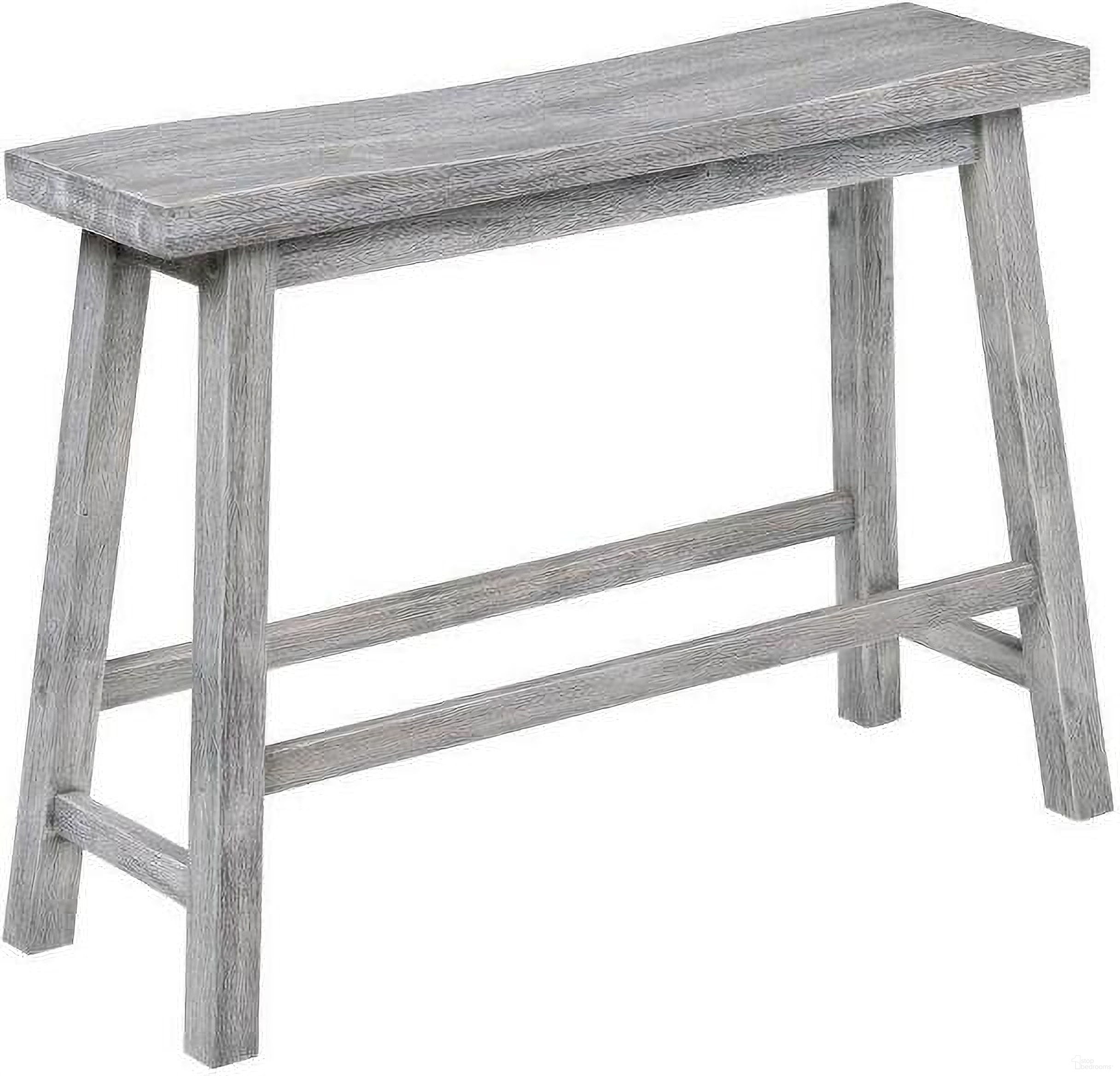 The appearance of Sonoma Dining Bench In Storm Gray Wire-Brush designed by Boraam Industries in the rustic / southwestern interior design. This gray piece of furniture was selected by 1StopBedrooms from Sonoma Collection to add a touch of cosiness and style into your home. Sku: 75225. Material: Rubberwood.
