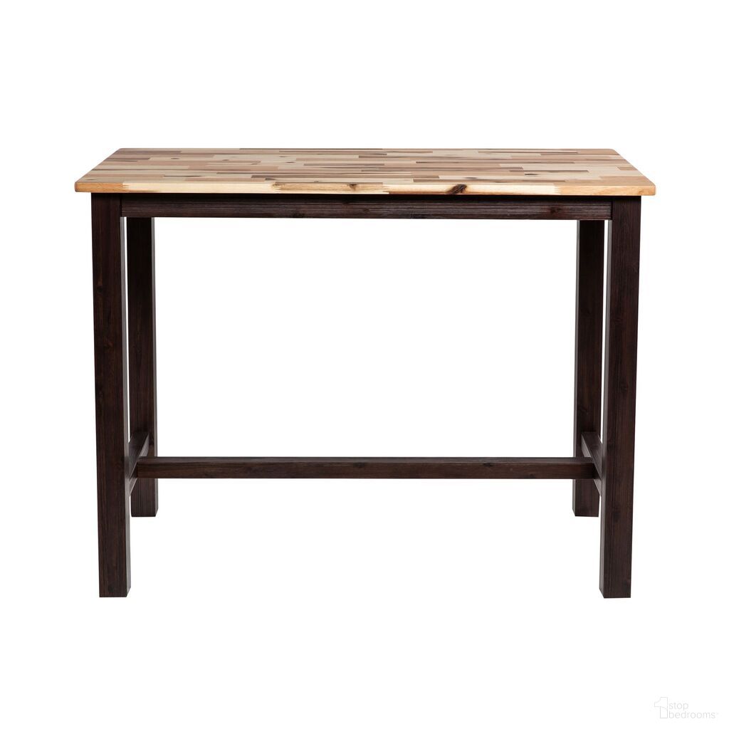 The appearance of Sonoma Pub Table In Blended Espresso designed by Boraam Industries in the transitional interior design. This blended espresso piece of furniture was selected by 1StopBedrooms from Sonoma Collection to add a touch of cosiness and style into your home. Sku: 75326. Material: Acacia Wood.