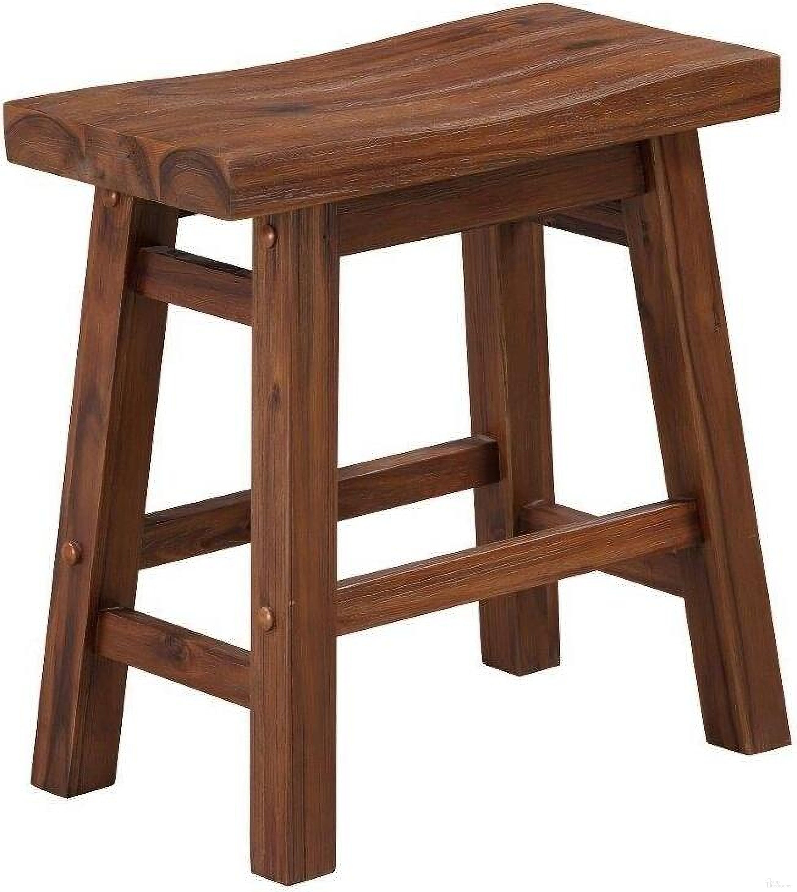 The appearance of Sonoma Saddle 18 Inch Stool Set of 2 In Chestnut Wire-Brush designed by Boraam Industries in the rustic / southwestern interior design. This chestnut piece of furniture was selected by 1StopBedrooms from Sonoma Collection to add a touch of cosiness and style into your home. Sku: 75318. Material: Wood.