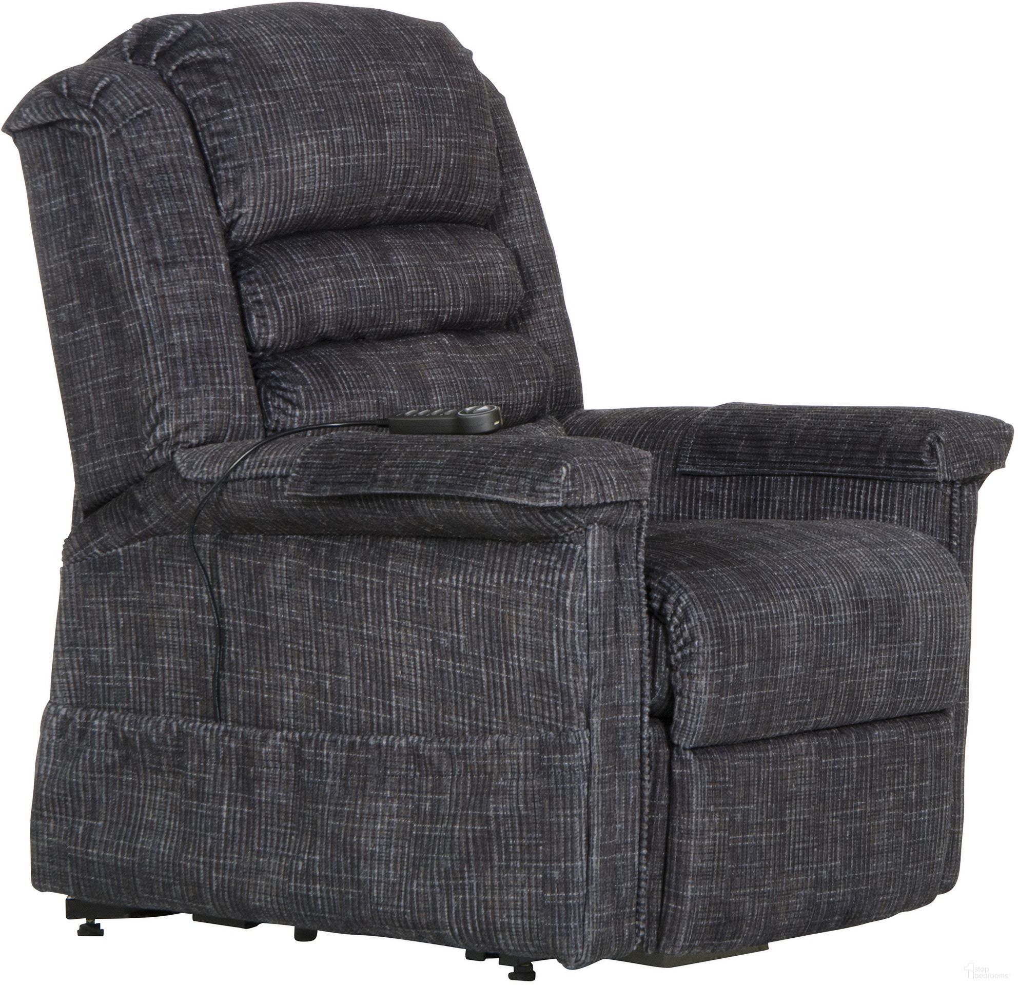The appearance of Soother Power Lift Recliner In Smoke designed by Catnapper in the traditional interior design. This smoke piece of furniture  was selected by 1StopBedrooms from Soother Collection to add a touch of cosiness and style into your home. Sku: 4825200128. Material: Fabric.