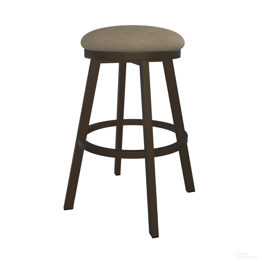 The appearance of Sophia 30 Inch Bar Height Swivel Backless Stool In Cobblestone and Venetian designed by Wesley Allen in the transitional interior design. This cobblestone/venetian piece of furniture was selected by 1StopBedrooms from Sophia Collection to add a touch of cosiness and style into your home. Sku: B513H30-BS-PBS-M82004. Material: Metal.