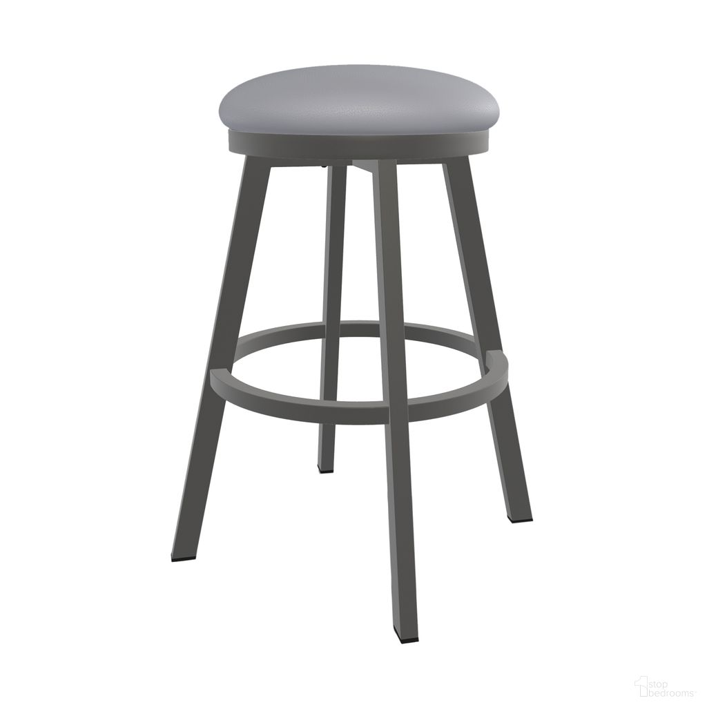 The appearance of Sophia 30 Inch Bar Height Swivel Backless Stool In Firestone Grey and Charcoal Gray designed by Wesley Allen in the transitional interior design. This firestone grey/charcoal gray piece of furniture  was selected by 1StopBedrooms from Sophia Collection to add a touch of cosiness and style into your home. Sku: B513H30-BS-PTR-DST. Material: Metal.