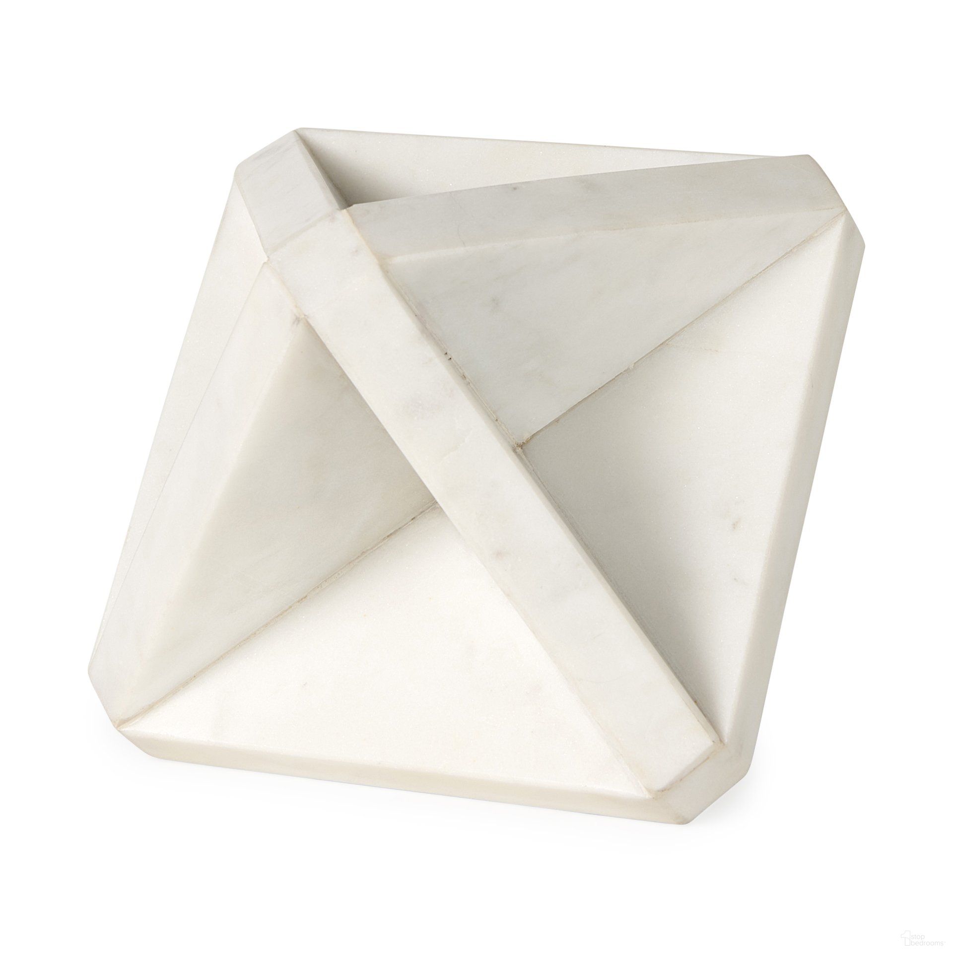 Sophia Decor Stand In White Marble