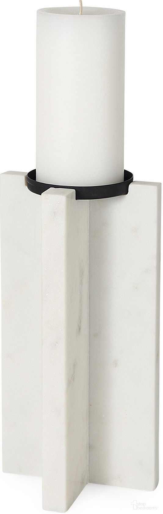 Sophia Large Candle Holder In Marble