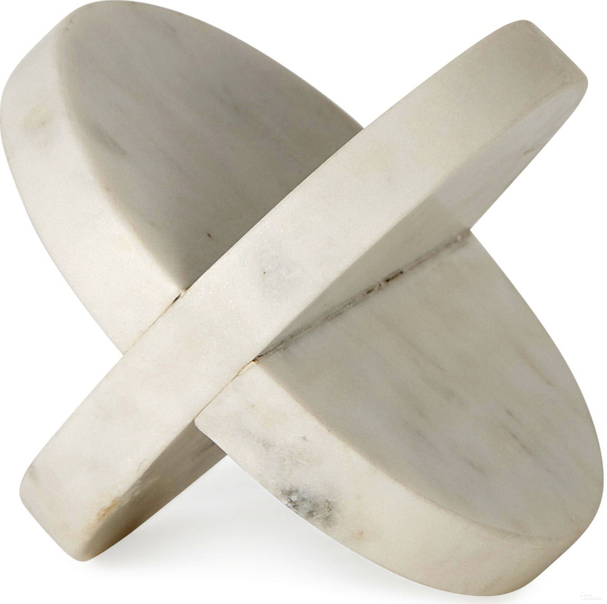 Sophia Marble Small Ornament In White