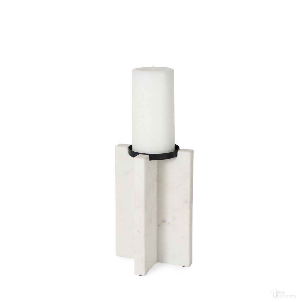 Sophia Medium Candle Holder In Marble