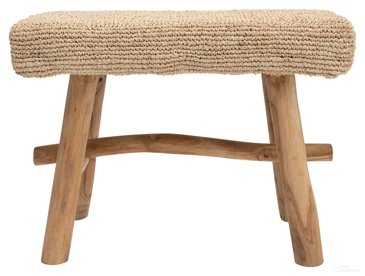 The appearance of Sophie Woven Mendong and Teakwood Stool In Natural designed by Rowena Interiors in the rustic / southwestern interior design. This natural piece of furniture was selected by 1StopBedrooms from Sophie Collection to add a touch of cosiness and style into your home. Sku: DF3117. Material: Teak Wood.