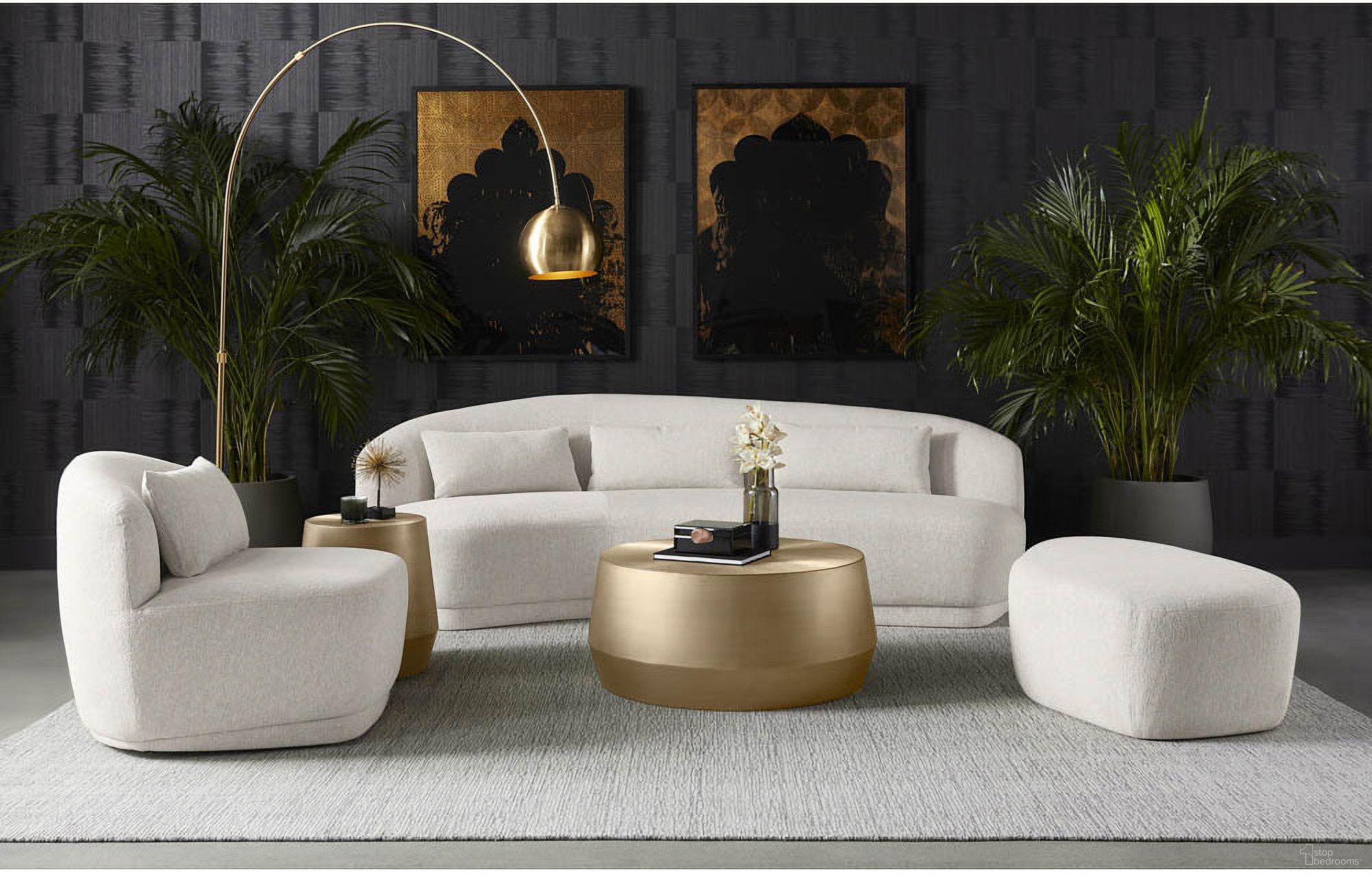 Soraya Dove Cream Living Room Set