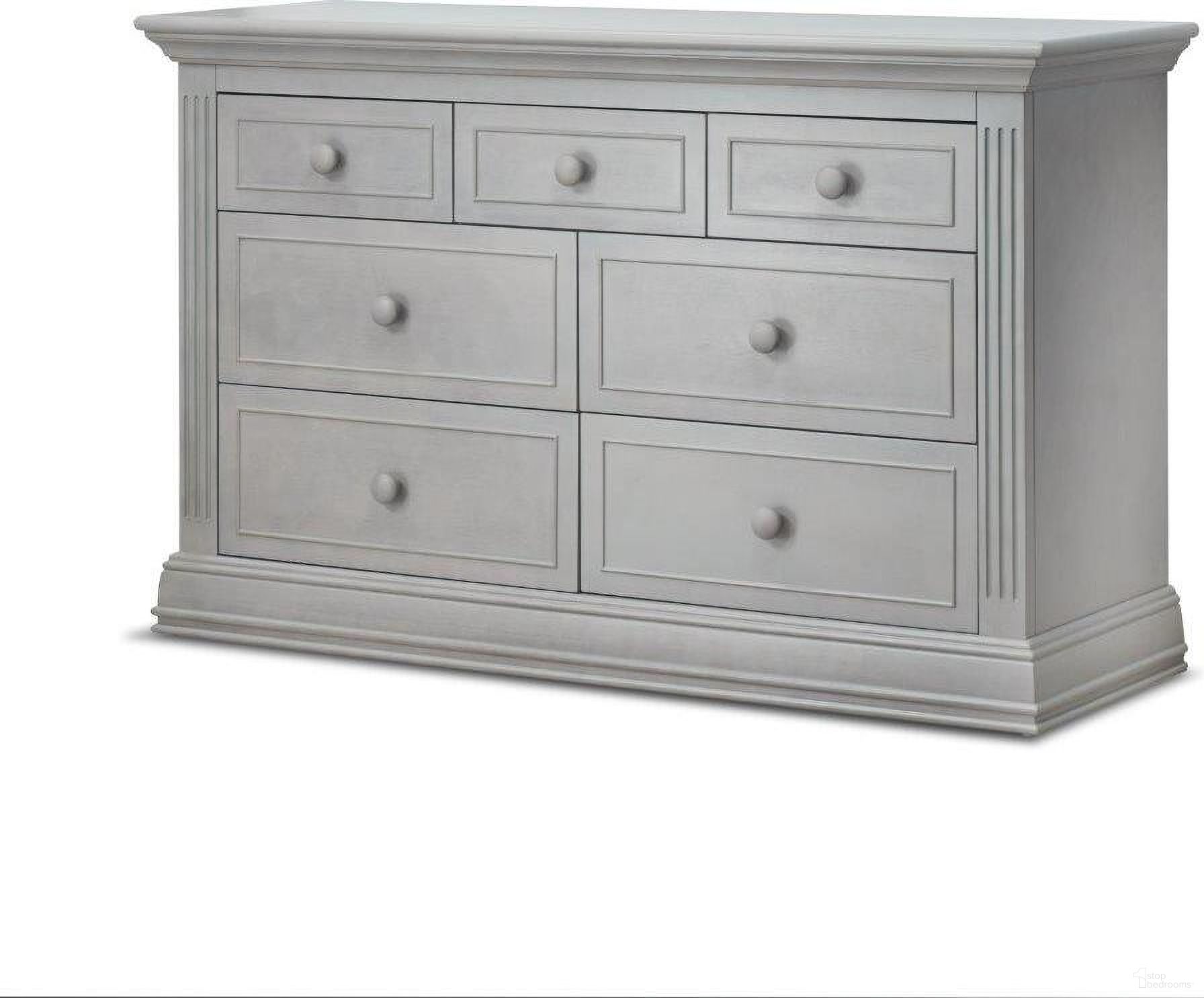 The appearance of Sorelle Providence Double Dresser In Stone Gray designed by Sorelle Furniture in the traditional interior design. This grey piece of furniture was selected by 1StopBedrooms from Providence Collection to add a touch of cosiness and style into your home. Sku: 8360-SG. Material: Wood.