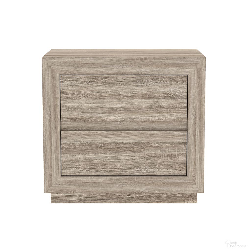 Soren 26 Inch 2-Drawer Nightstand In Natural Oak