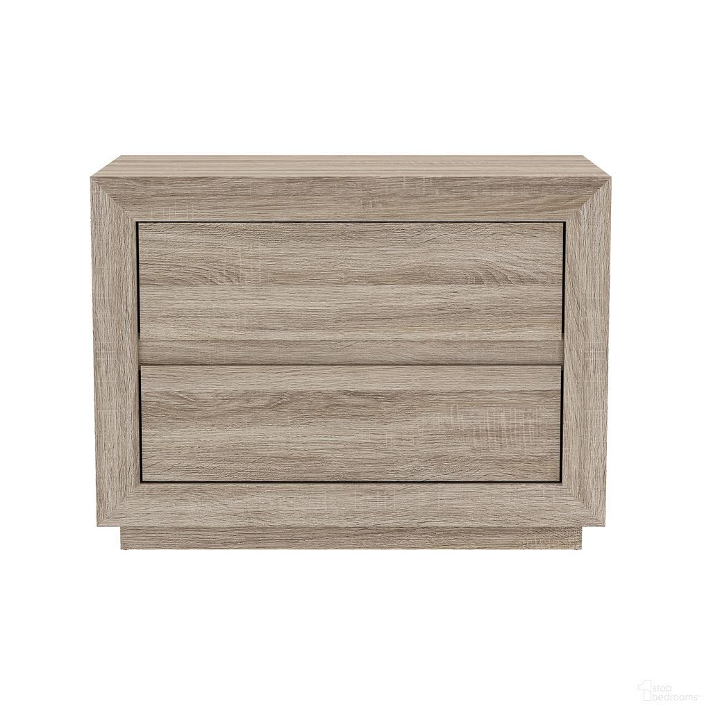 Soren 32 Inch 2-Drawer Nightstand In Natural Oak