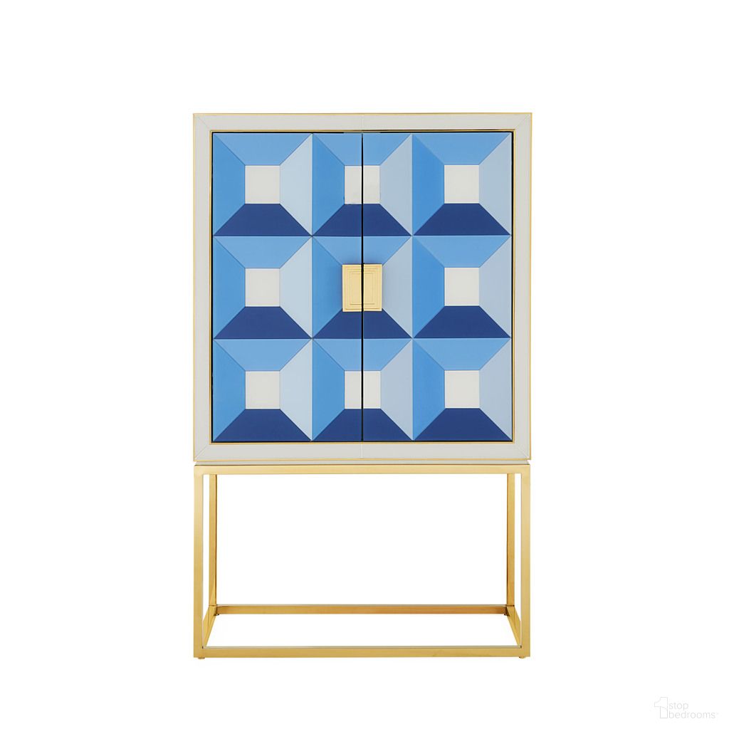 The appearance of Sorrento Bar In Multi Blue designed by Jonathan Adler in the modern / contemporary interior design. This multi blue piece of furniture was selected by 1StopBedrooms from Sorrento Collection to add a touch of cosiness and style into your home. Sku: 33400. Material: Glass.