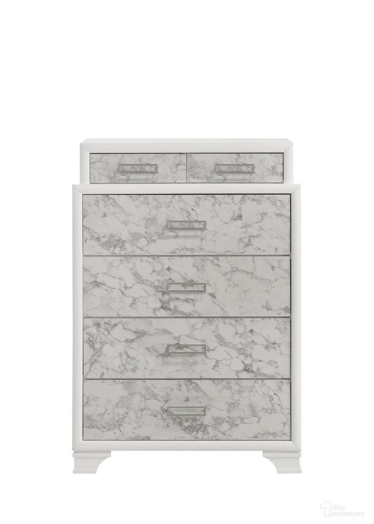 The appearance of Soul Chest In White designed by Galaxy Home Furnishings in the modern / contemporary interior design. This white piece of furniture was selected by 1StopBedrooms from Soul Collection to add a touch of cosiness and style into your home. Sku: 601955557627. Material: Solid Wood.