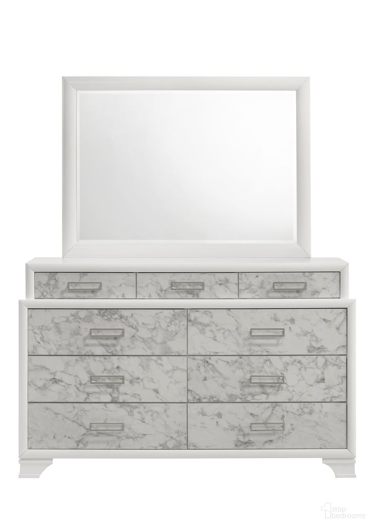 The appearance of Soul Dresser In White designed by Galaxy Home Furnishings in the modern / contemporary interior design. This white piece of furniture was selected by 1StopBedrooms from Soul Collection to add a touch of cosiness and style into your home. Sku: 601955557597. Material: Solid Wood.