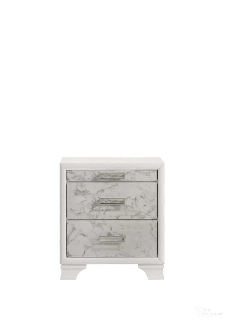 The appearance of Soul Nightstand In White designed by Galaxy Home Furnishings in the modern / contemporary interior design. This white piece of furniture was selected by 1StopBedrooms from Soul Collection to add a touch of cosiness and style into your home. Sku: 601955557610. Material: Solid Wood.